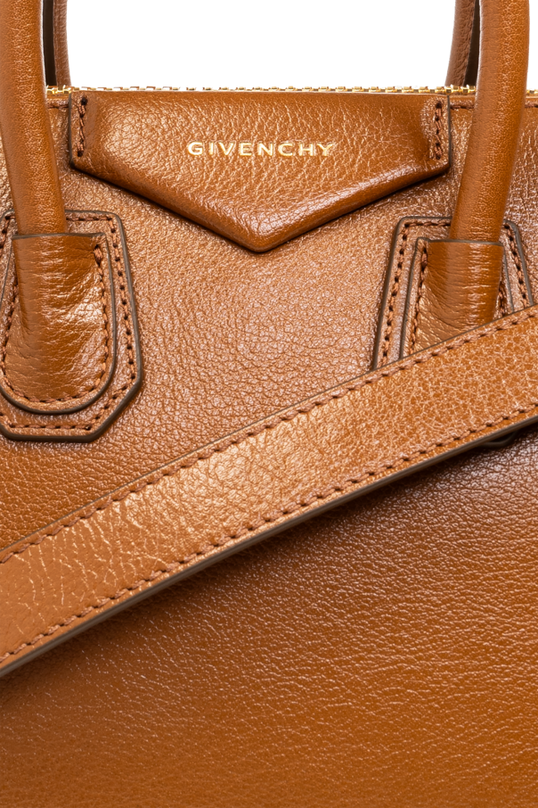 Givenchy spring 17 couture collection Brown Antigona Mini Shoulder Bag EMBROIDERED givenchy Tgkb5Shops FO